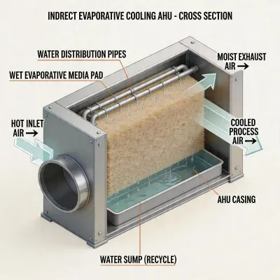 ahu evaporative cooling